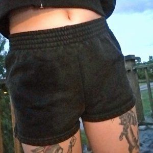 🖤 Tna Extra Fleece Perfect Black Shorts 🖤